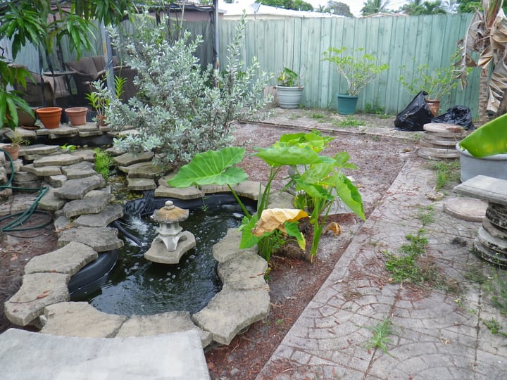 adding a water feature on landscape garden