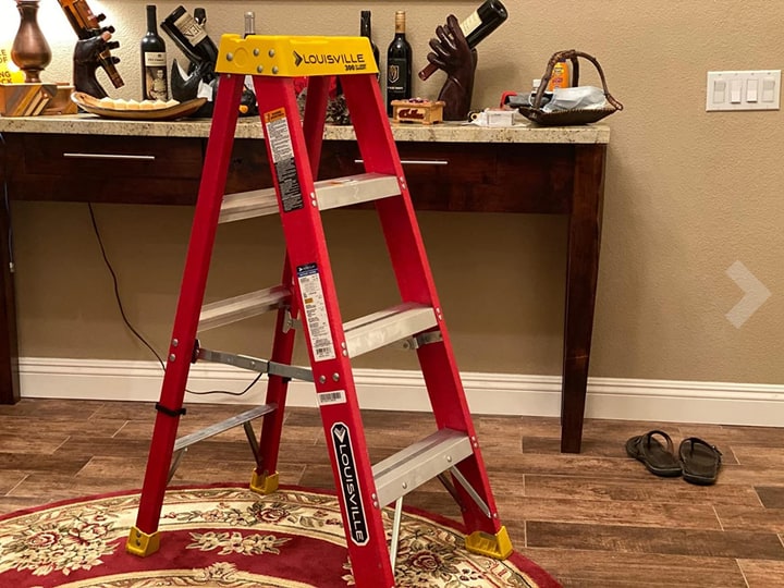 durable fiber glass step ladder