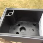 inside a self watering rectangular planter