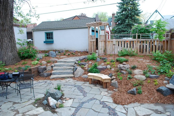 outdoor backyard landscape garden