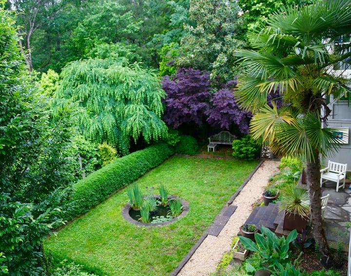 paved patio terrace garden