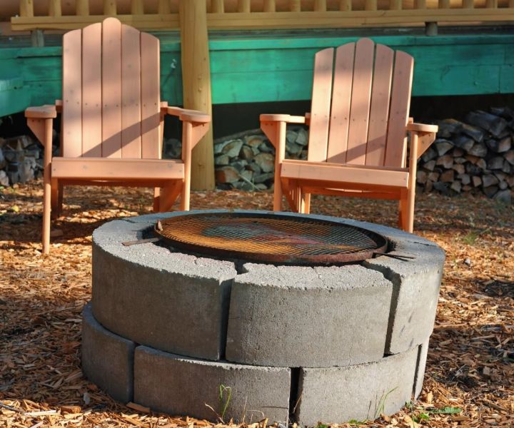 concrete fire pit ideas