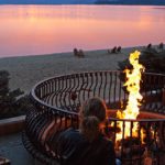 fire pit by the beach