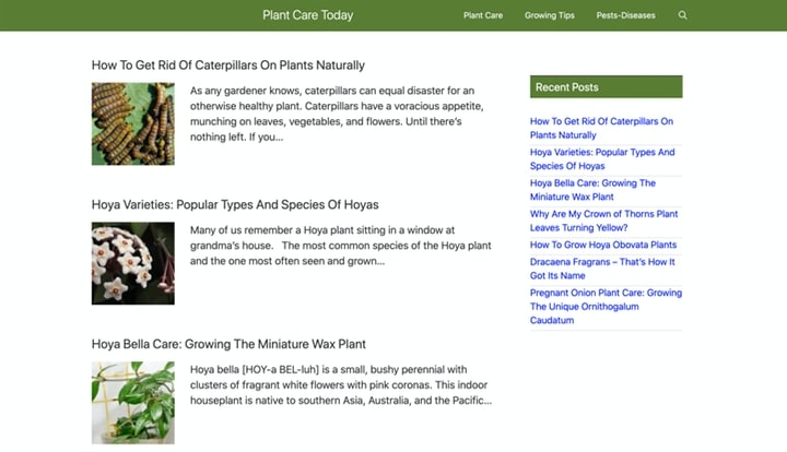 plant care today gardening website homepage