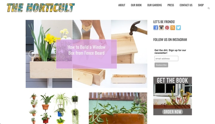 the horticult best horticultural website homepage