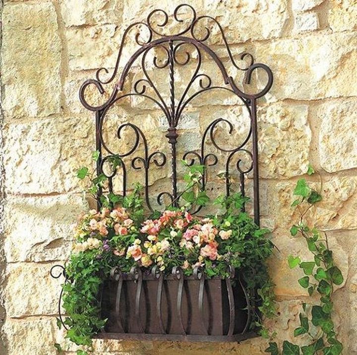 wall planter flowers